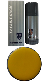 FOND DE TEINT TV PAINT JAUNE KRYOLAN 25ml  - Maquillage et tissus catalans - Catalans - Articles supporters et drapeaux - Fête en Fête - Déguisements, mariages, baptêmes, articles de fête, halloween 