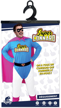 DEGUISEMENT SUPER CONNARD - Hommes - Costumes - Déguisements et accessoires - Fête en Fête - Déguisements, mariages, baptêmes, articles de fête, halloween 