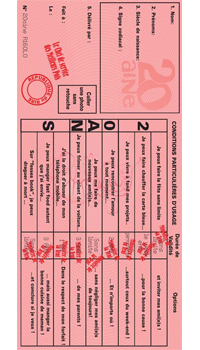 CARTE HUMORISTIQUE PERMIS DE LA VINGTAINE - Tees-shirt, tabliers et cartes - Cadeaux humoristiques - Fêtes et anniversaires - Fête en Fête - Déguisements, mariages, baptêmes, articles de fête, halloween 