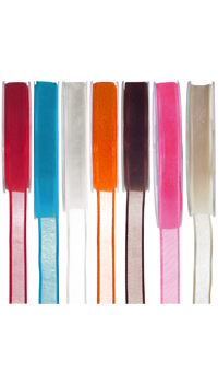 RUBAN VOILE BORD SATIN 10mm VERT POMME, Le mètre - Rubans, étiquettes, fils alu - Accessoires contenants - Mariages, baptêmes, communions - Fête en Fête - Déguisements, mariages, baptêmes, articles de fête, halloween 