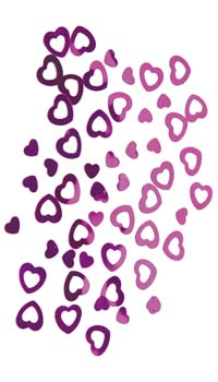 CONFETTIS COEUR FUCHSIA - Confettis à parsemer - Décos tables - Mariages, baptêmes, communions - Fête en Fête - Déguisements, mariages, baptêmes, articles de fête, halloween 