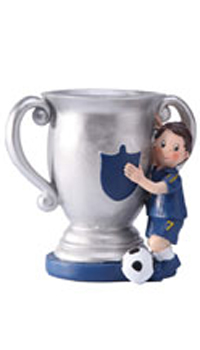 FIGURINE COUPE FOOTBALL - Communion - Hymens - Mariages, baptêmes, communions - Fête en Fête - Déguisements, mariages, baptêmes, articles de fête, halloween 