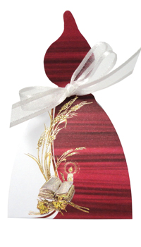 BOITE COMMUNION BOUGIE ROUGE - Spécial communion - Contenants à dragées - Mariages, baptêmes, communions - Fête en Fête - Déguisements, mariages, baptêmes, articles de fête, halloween 