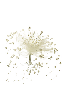 PORTE ALLIANCES AVEC CHUTES IVOIRE - Coussins et porte-alliances - Accessoires de la mariée - Mariages, baptêmes, communions - Fête en Fête - Déguisements, mariages, baptêmes, articles de fête, halloween 