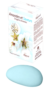 DRAGEES AMANDE CASTILLE BLEU CIEL, BOITE 1kg - Dragées - Mariages, baptêmes, communions - Fête en Fête - Déguisements, mariages, baptêmes, articles de fête, halloween 