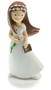COMMUNIANTE FLEUR H15cm - Communion - Hymens - Mariages, baptêmes, communions - Fête en Fête - Déguisements, mariages, baptêmes, articles de fête, halloween 