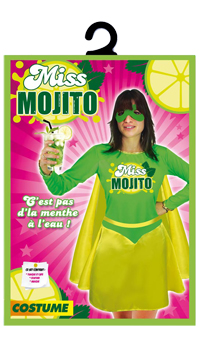 DEGUISEMENT MISS MOJITO - Femmes - Costumes - Déguisements et accessoires - Fête en Fête - Déguisements, mariages, baptêmes, articles de fête, halloween 