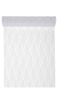 CHEMIN DE TABLE DENTELLE - chemins de table - Décos tables - Mariages, baptêmes, communions - Fête en Fête - Déguisements, mariages, baptêmes, articles de fête, halloween 