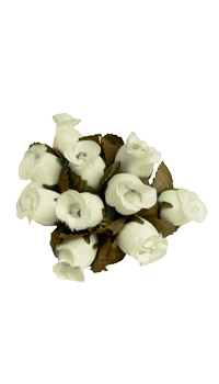 FLEUR CELIA IVOIRE - Fleurs, papillons, plumes et sujets - Accessoires contenants - Mariages, baptêmes, communions - Fête en Fête - Déguisements, mariages, baptêmes, articles de fête, halloween 