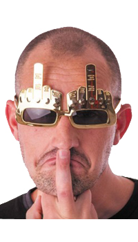LUNETTES FUCK - Lunettes - Accessoires - Déguisements et accessoires - Fête en Fête - Déguisements, mariages, baptêmes, articles de fête, halloween 