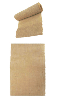 CHEMIN DE TABLE JUTE - chemins de table - Décos tables - Mariages, baptêmes, communions - Fête en Fête - Déguisements, mariages, baptêmes, articles de fête, halloween 